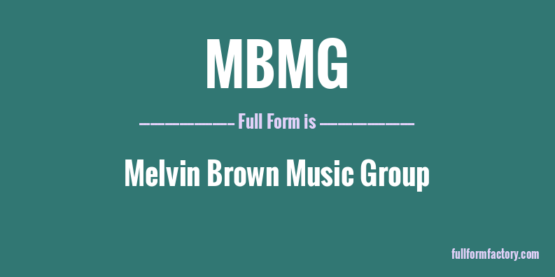 mbmg-full-form