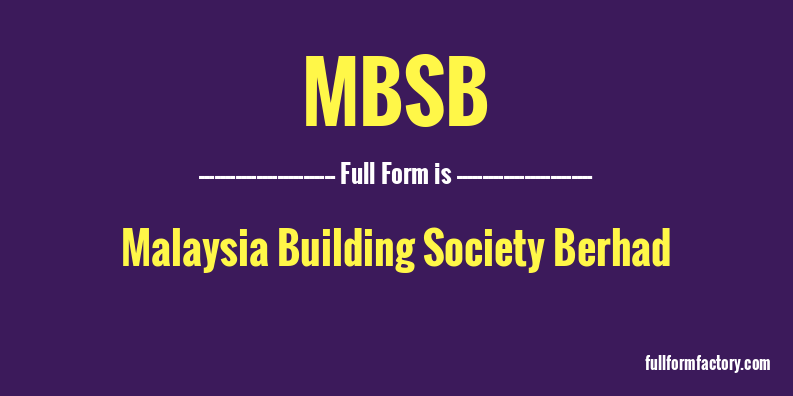 mbsb-full-form