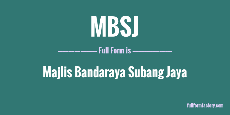 mbsj-full-form