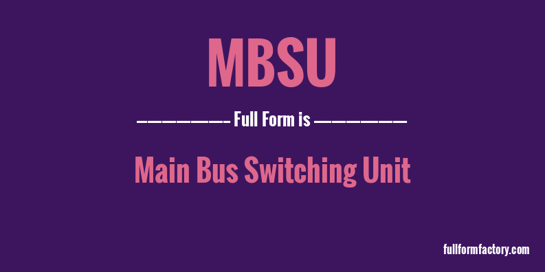 mbsu-full-form