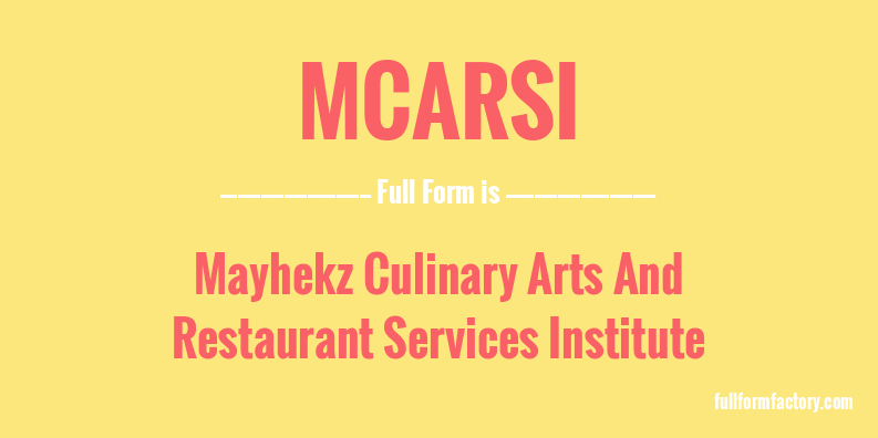 mcarsi-full-form