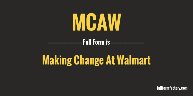 mcaw-full-form