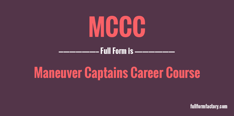 mccc-full-form