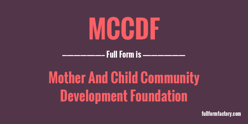 mccdf-full-form