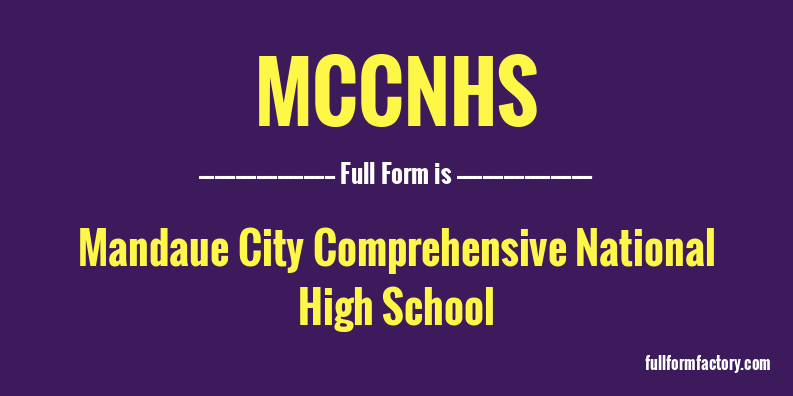 mccnhs-full-form