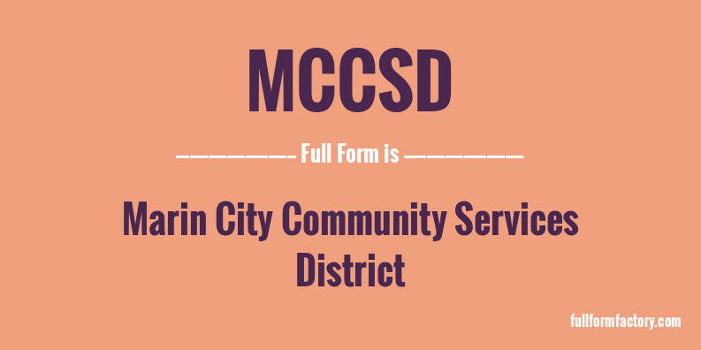 mccsd-full-form