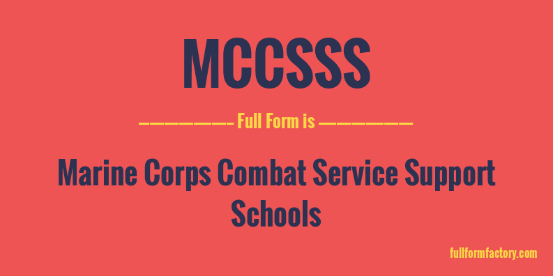 mccsss-full-form