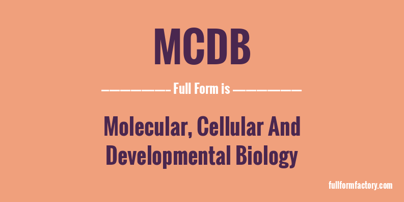 mcdb-full-form