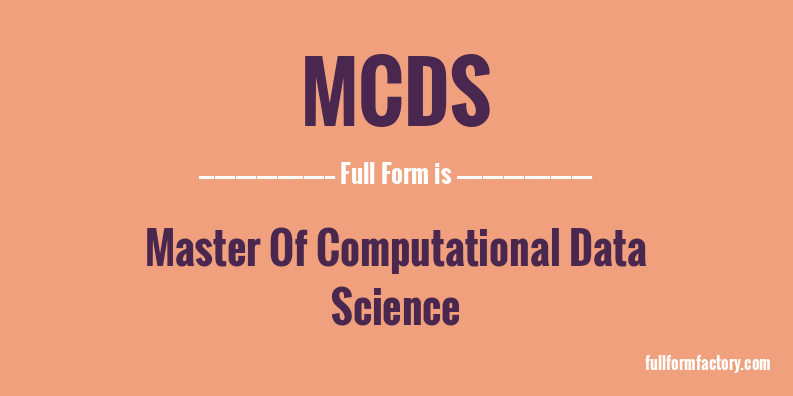 mcds-full-form