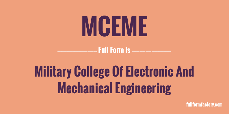 mceme-full-form