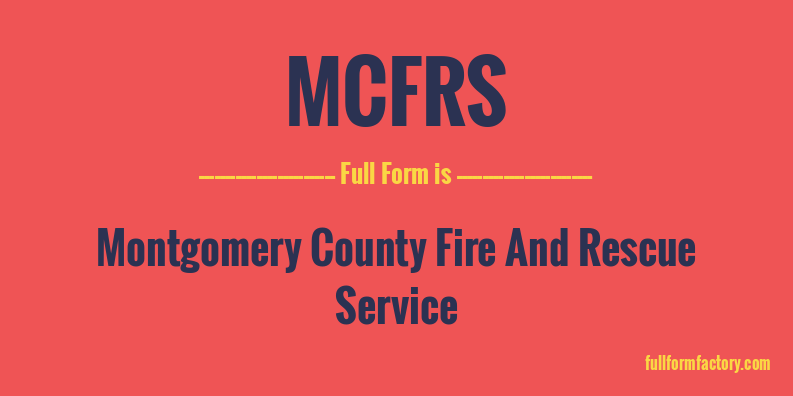 mcfrs-full-form