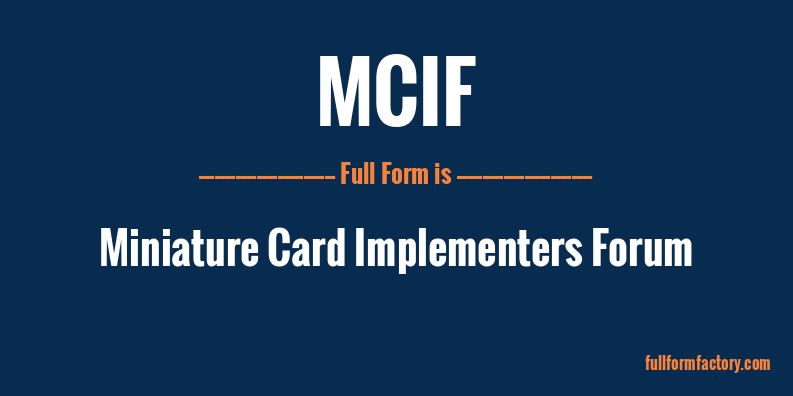 mcif-full-form
