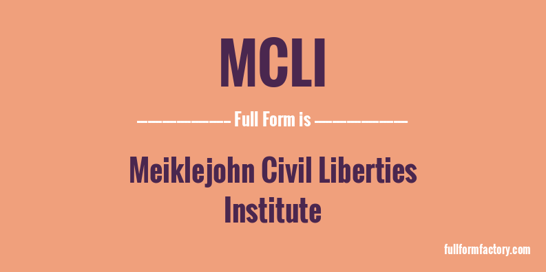mcli-full-form