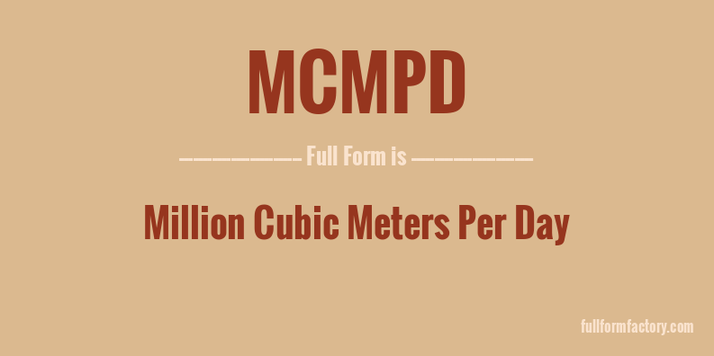 mcmpd-full-form