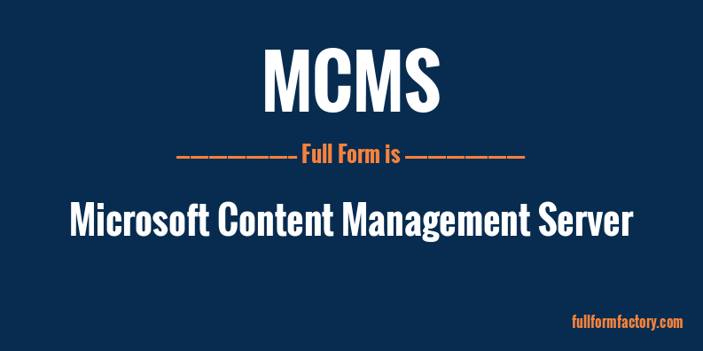 mcms-full-form