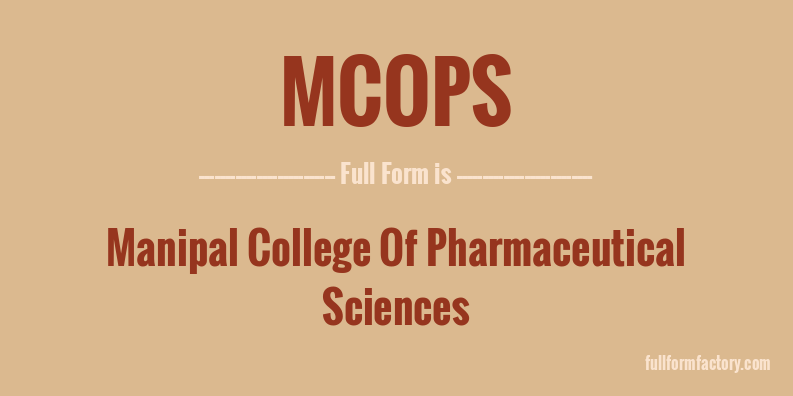 mcops-full-form