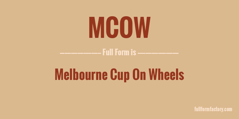 mcow-full-form