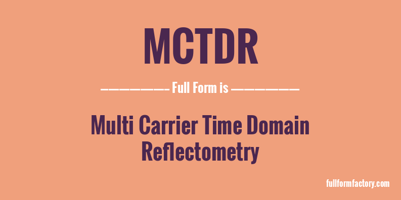 mctdr-full-form