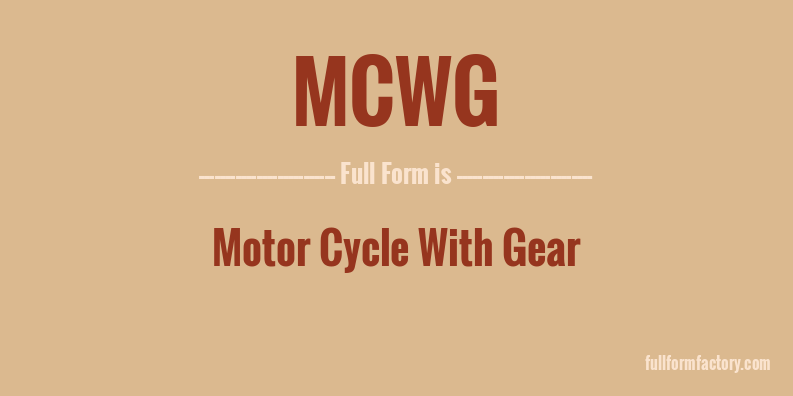 mcwg-full-form
