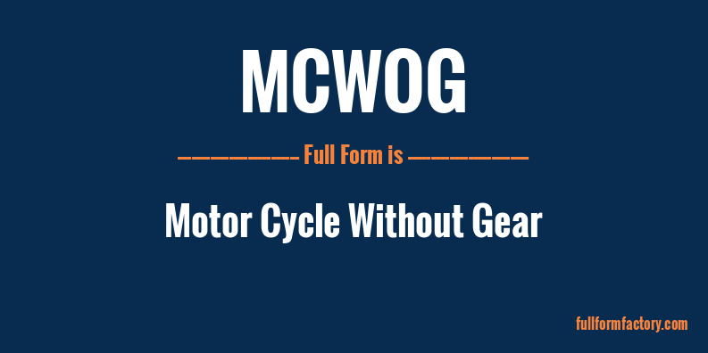 mcwog-full-form