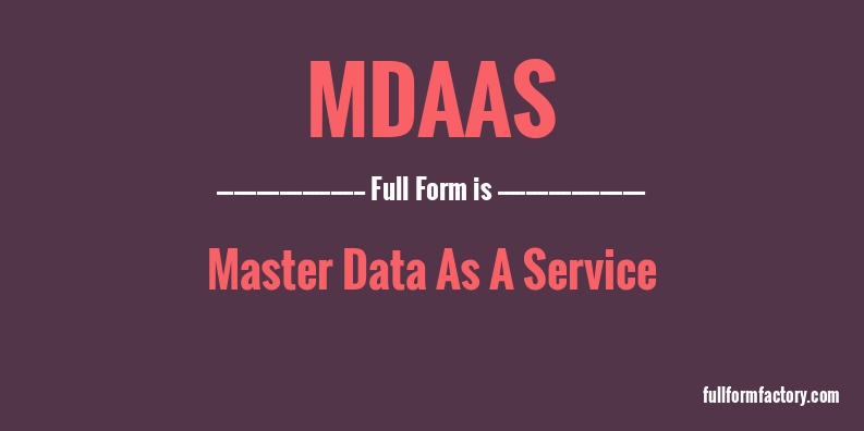 mdaas-full-form