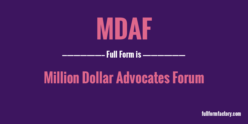 mdaf-full-form