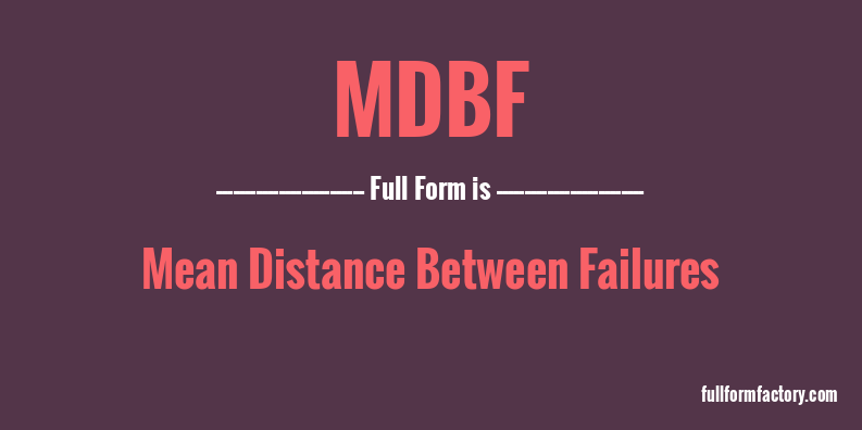 mdbf-full-form