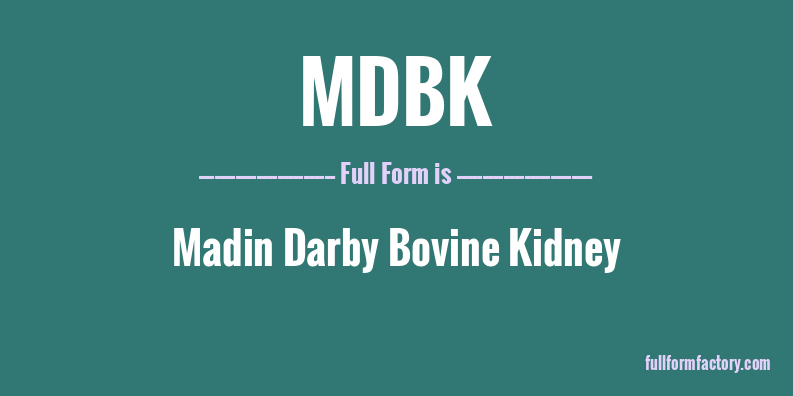 mdbk-full-form