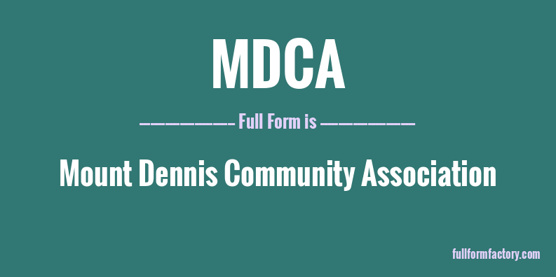 mdca-full-form