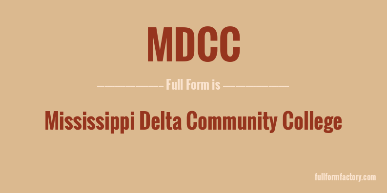 mdcc-full-form