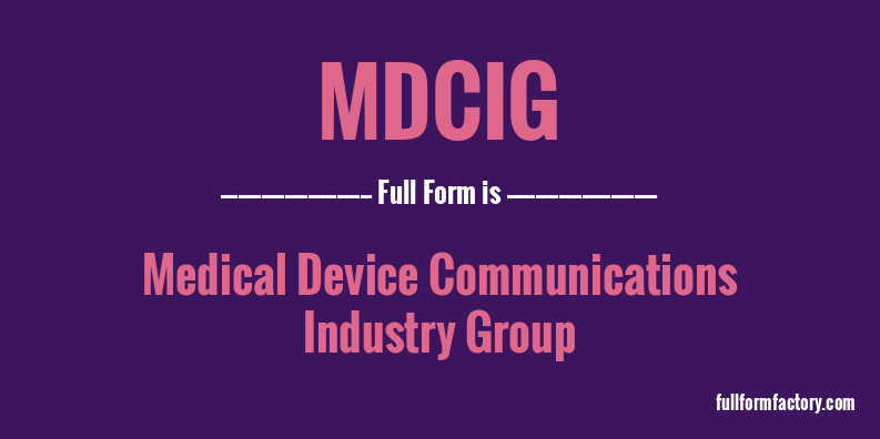 mdcig-full-form