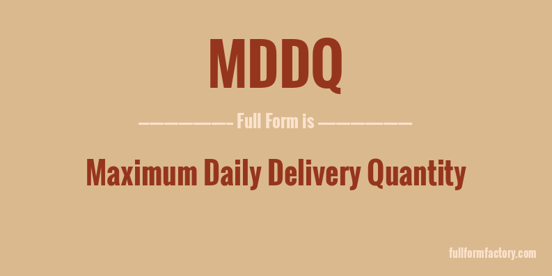 mddq-full-form