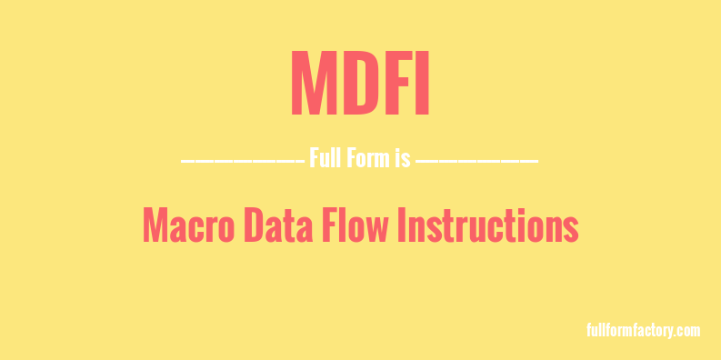 mdfi-full-form
