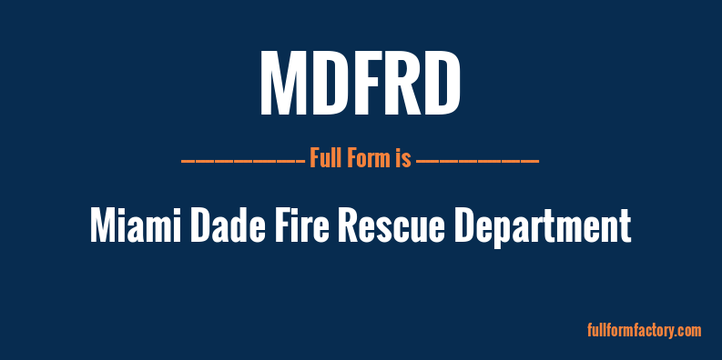 mdfrd-full-form