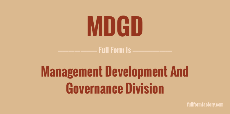 mdgd-full-form