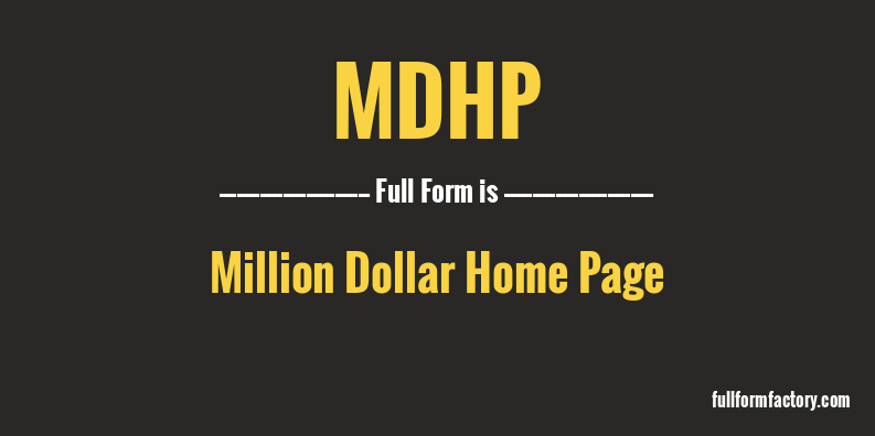 mdhp-full-form