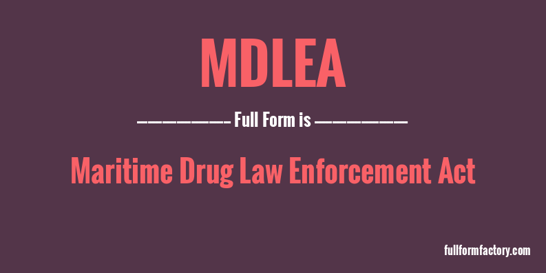 mdlea-full-form
