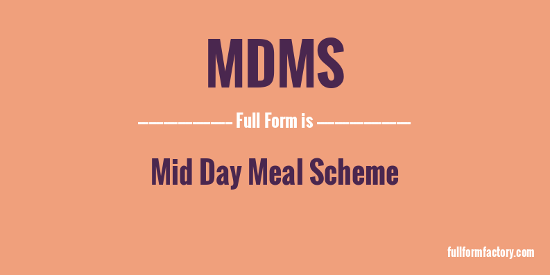 mdms-full-form