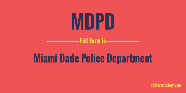 mdpd-full-form