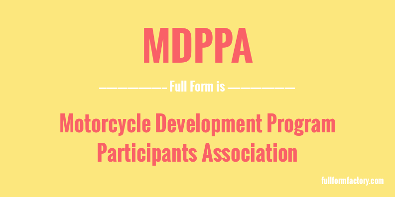 mdppa-full-form