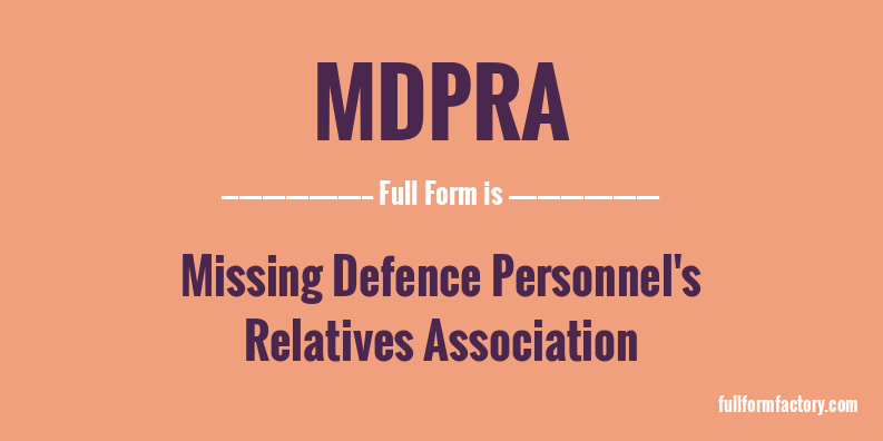 mdpra-full-form