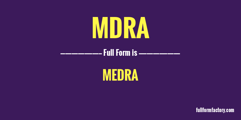 mdra-full-form