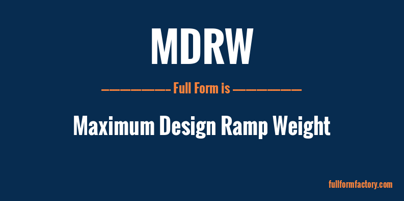 mdrw-full-form