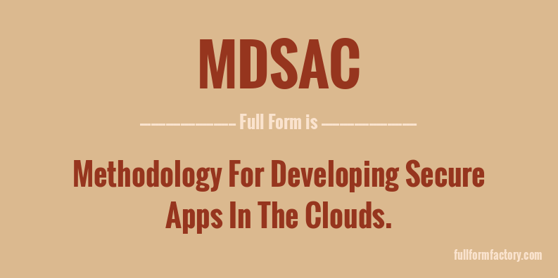 mdsac-full-form