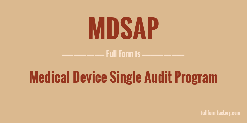 mdsap-full-form