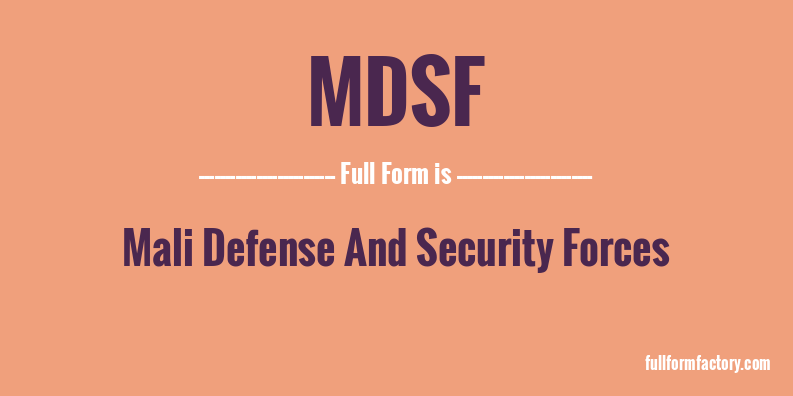 mdsf-full-form