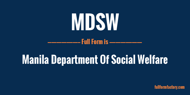 mdsw-full-form