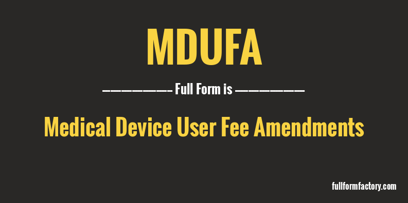 mdufa-full-form