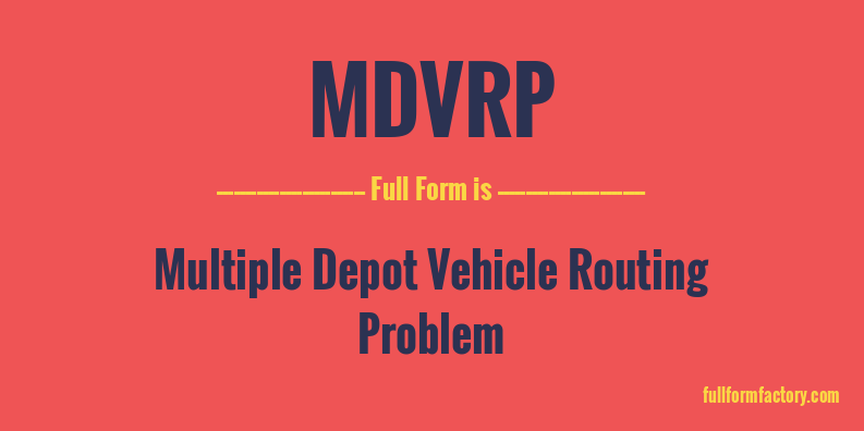 mdvrp-full-form