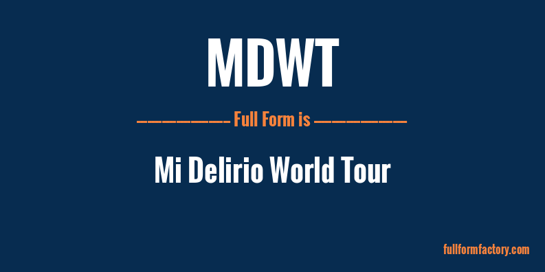 mdwt-full-form